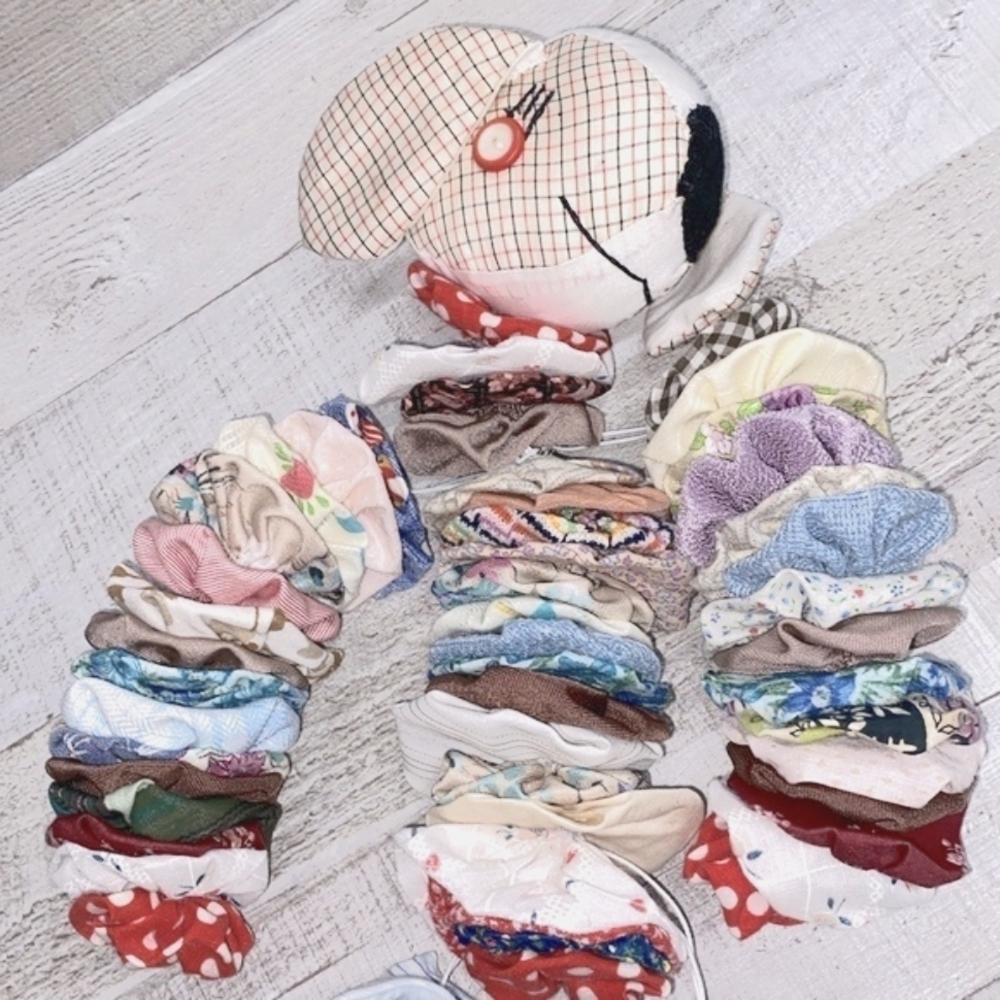 Vintage quilted dog toy